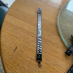 white off-white lanyard (long version)